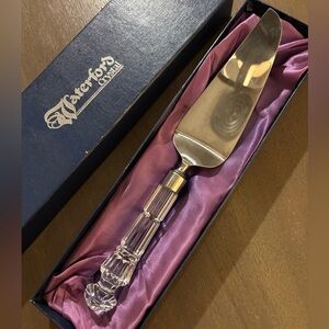 Waterford Crystal Cake Server & Cheese Knife